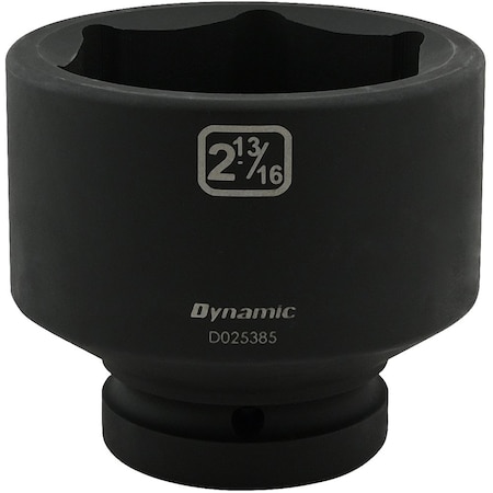 Dynamic 1" Drive Standard Socket, Black Phosphate, Tools 2-13/16" X 1" Drive, 6 Point Standard Length D025385